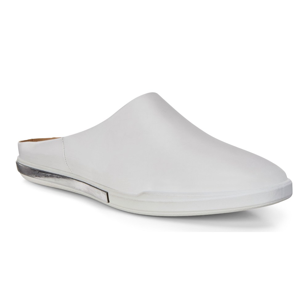 ECCO Womens Ballerinas White - Simpil Ii Mules - EKL-487963